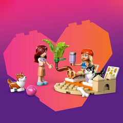 Lego Friends Beach Adventure beach chair scene for rest and storytelling.