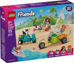 Lego Friends Beach Adventure snack bucket and gear spark pretend picnic.