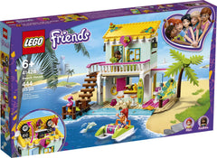 LEGO Friends Beach House 41428 kitchen area with burger setup for pretend meals