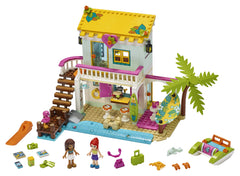 LEGO Friends Beach House 41428 rooftop DJ terrace with lights and keyboard for music play
