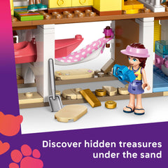 LEGO Friends Beach House sleeping area with three beds for cozy stories