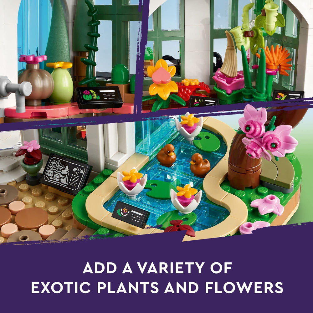 LEGO Friends Botanical Garden 41757: accessories kit enhances pretend gardening scenes.