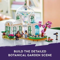 LEGO Friends Botanical Garden greenhouse interior with accessories enhances imaginative play