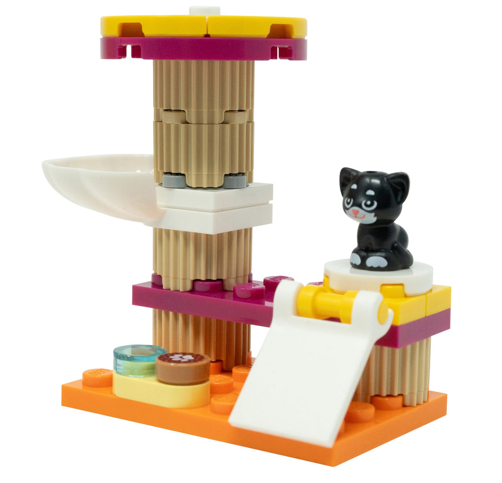 LEGO Friends Cat Tree with Kitten Shadow: compact display for imaginative play