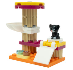 LEGO Friends Cat Tree with Kitten Shadow: compact display for imaginative play