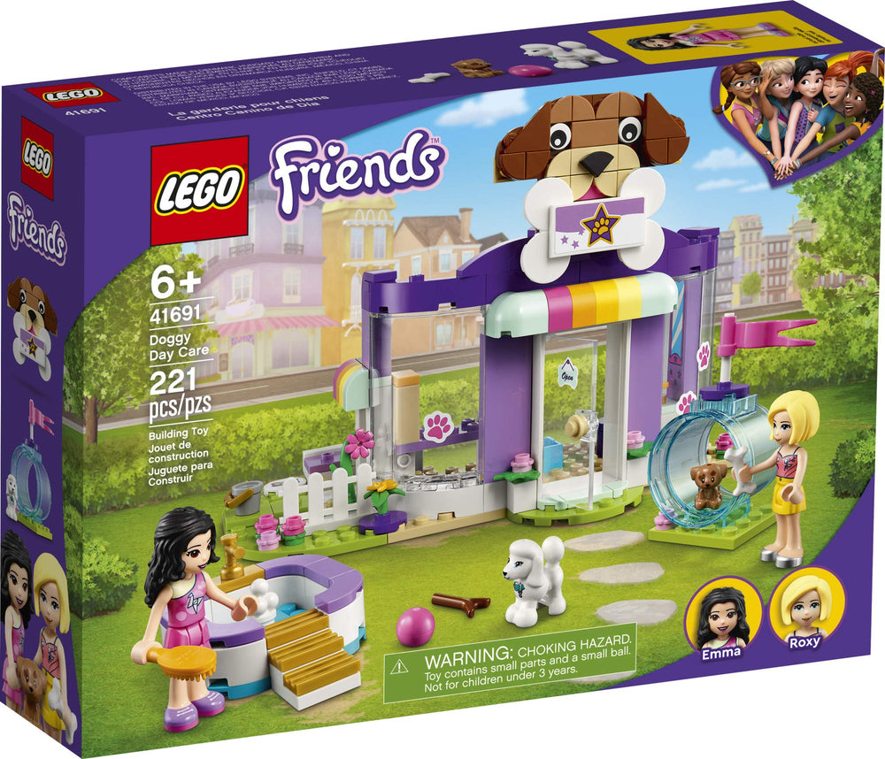 LEGO Friends Doggy Day Care bathing pool enabling pretend washing fun.