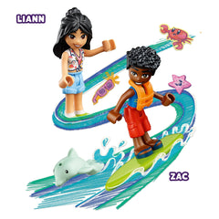 Dolphin figure from LEGO Friends Beach Buggy Fun 41725 spurs ocean storytelling