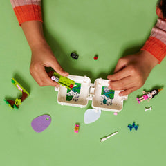 LEGO Friends Emma's Dalmatian Cube textile ears and doggy face detail