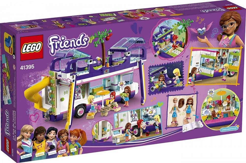 LEGO Friends Friendship Bus 41395 exterior view for imaginative travel play.