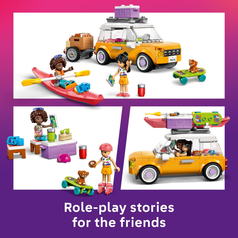 LEGO Friends skateboards and helmets for safe, energetic play.