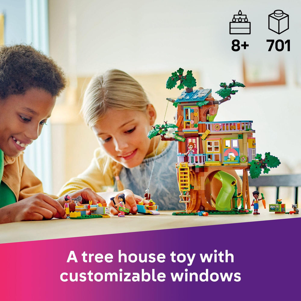 LEGO Friends tree house interior play area with cozy spaces for storytelling