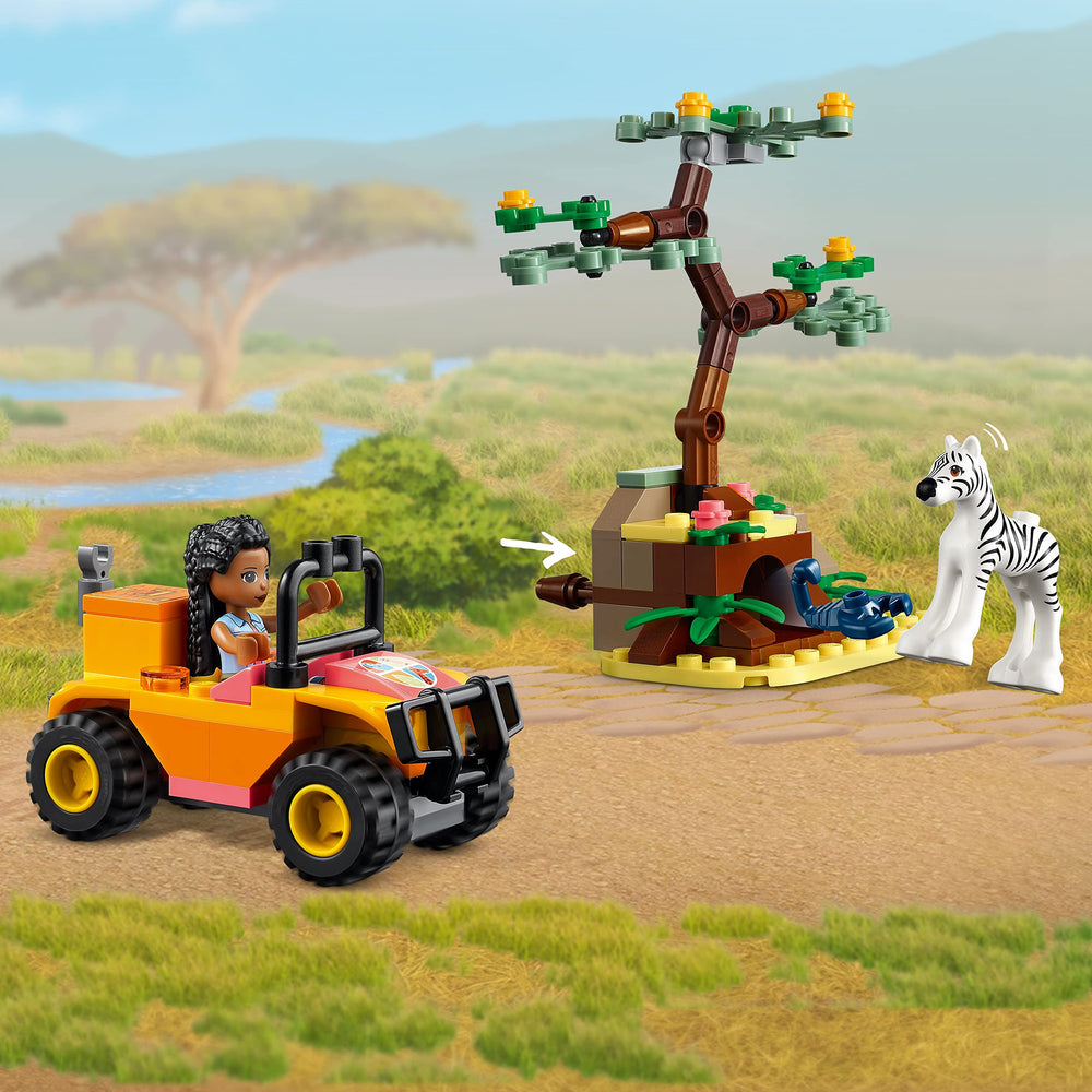 LEGO Friends Giraffe figure brings gentle wildlife interaction to creative playtime.