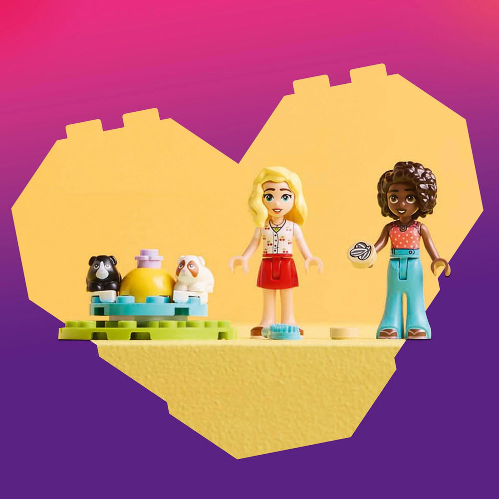 LEGO Friends guinea pig figures included for pet care and companionship stories