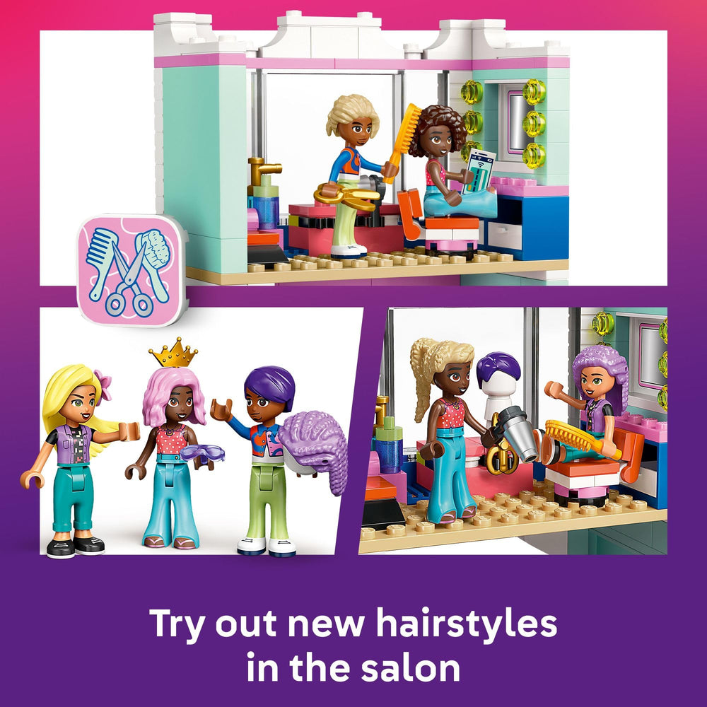 LEGO Friends hair dryer and wigs fuel hands-on styling and expression.