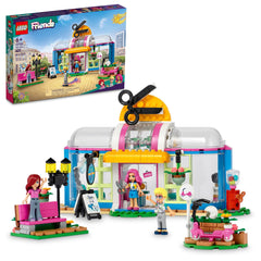 LEGO Friends Hair Salon inside washing station illustration for spa-style pretend play