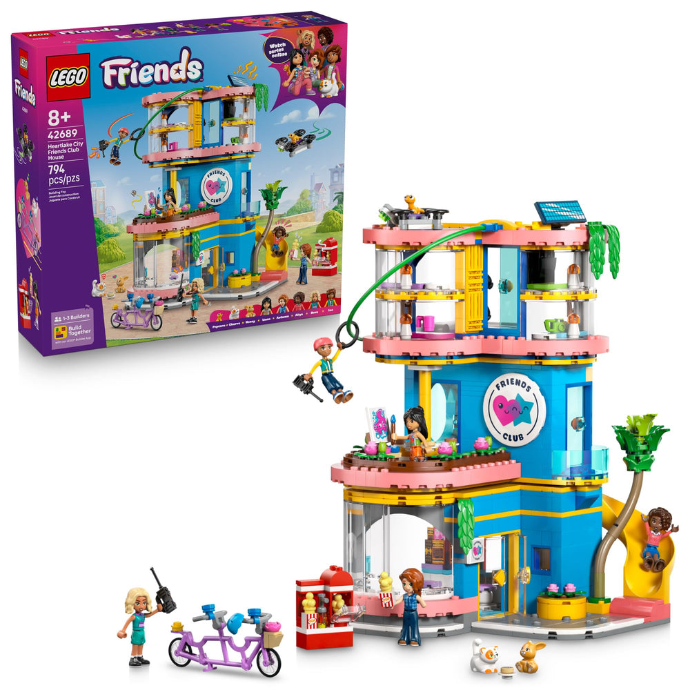LEGO Friends Heartlake City Club House zipline boosts imaginative missions