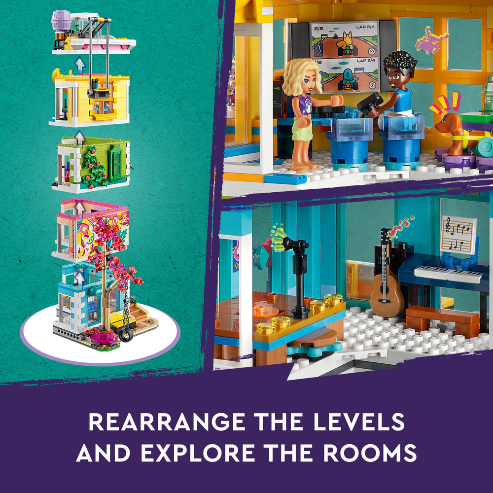 LEGO Friends Heartlake City Community Center art studio with Liann for creative crafting.