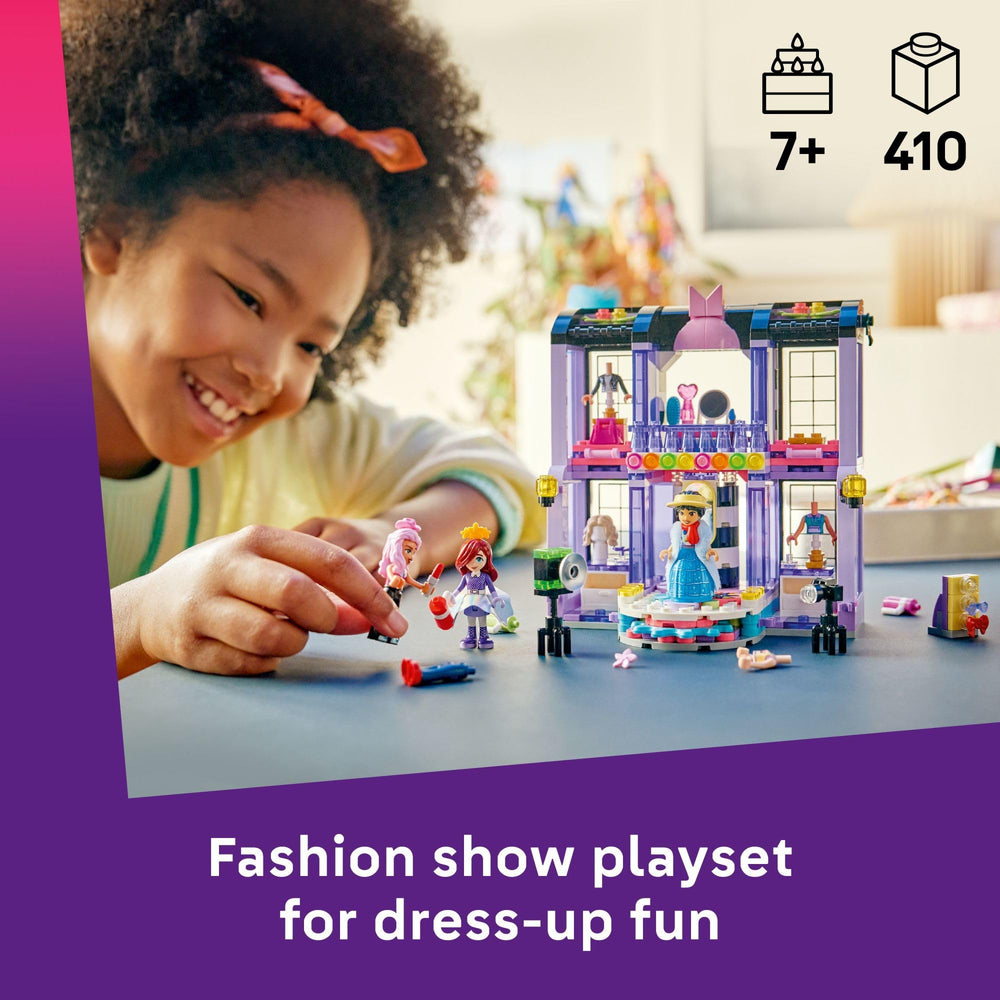 LEGO Friends Heartlake City Fashion Show vanity table: creative styling moments