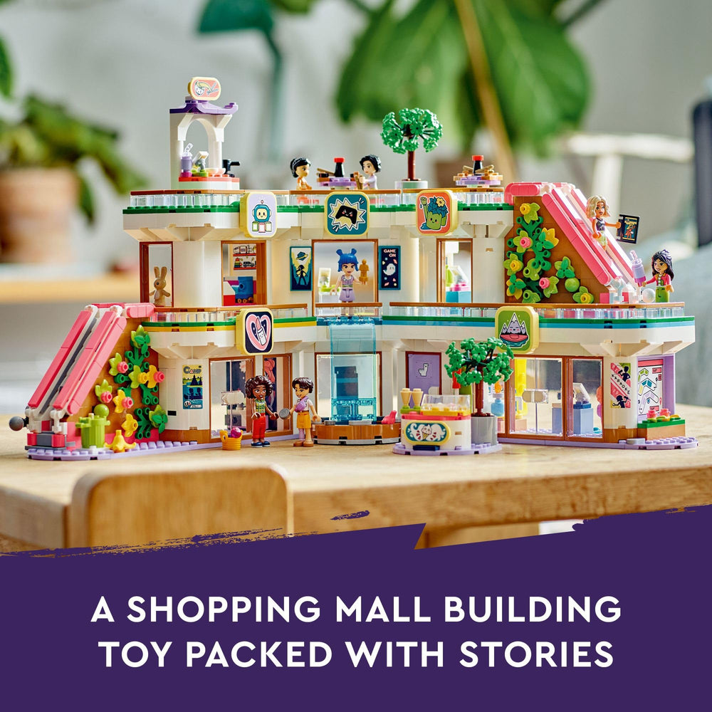 LEGO Friends Heartlake City Shopping Mall interior inspires imaginative role-play with detailed storefronts