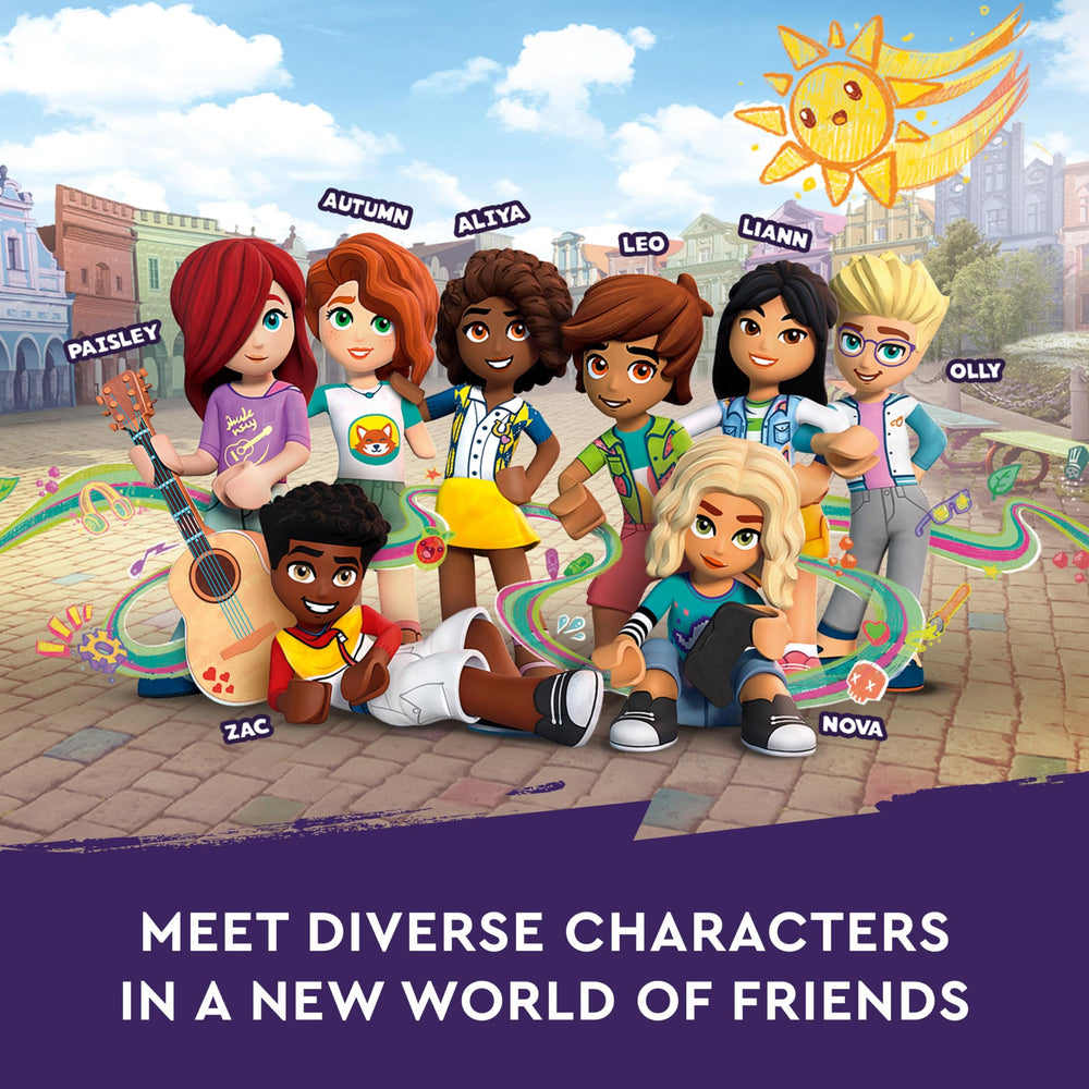 LEGO Friends Heartlake City supermarket building inspires collaborative play and construction.