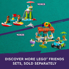 LEGO Friends Heartlake Water Park shower area for realistic play.