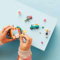 LEGO Friends hinged mirror that folds away for travel and storage.