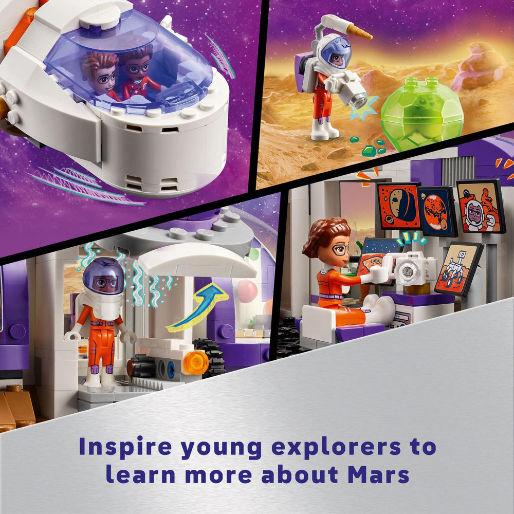 LEGO Friends Mars Space Base: air lock feature enables connections to other space sets.