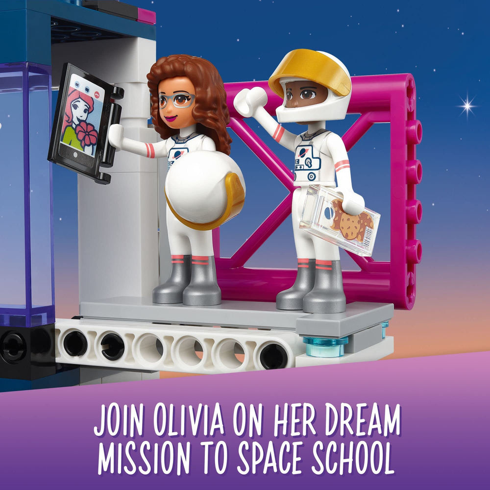 LEGO Friends Mission Control telescope scene supports educational space observation exploration
