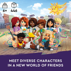 Lego Friends Newsroom Van 41749 bundle with 446 pieces and app-guided build steps