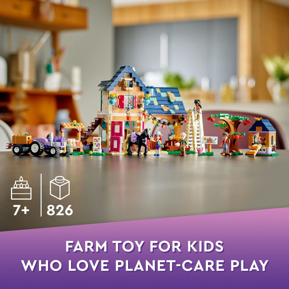 LEGO Friends Organic Farm House 41721 — kitchen area with accessories for pretend meals