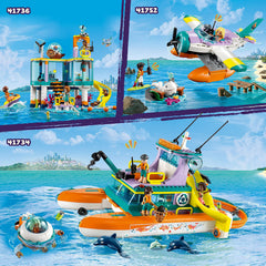 LEGO Friends Sea Rescue Boat 41734 ocean rescue action sparks imaginative playtime stories.