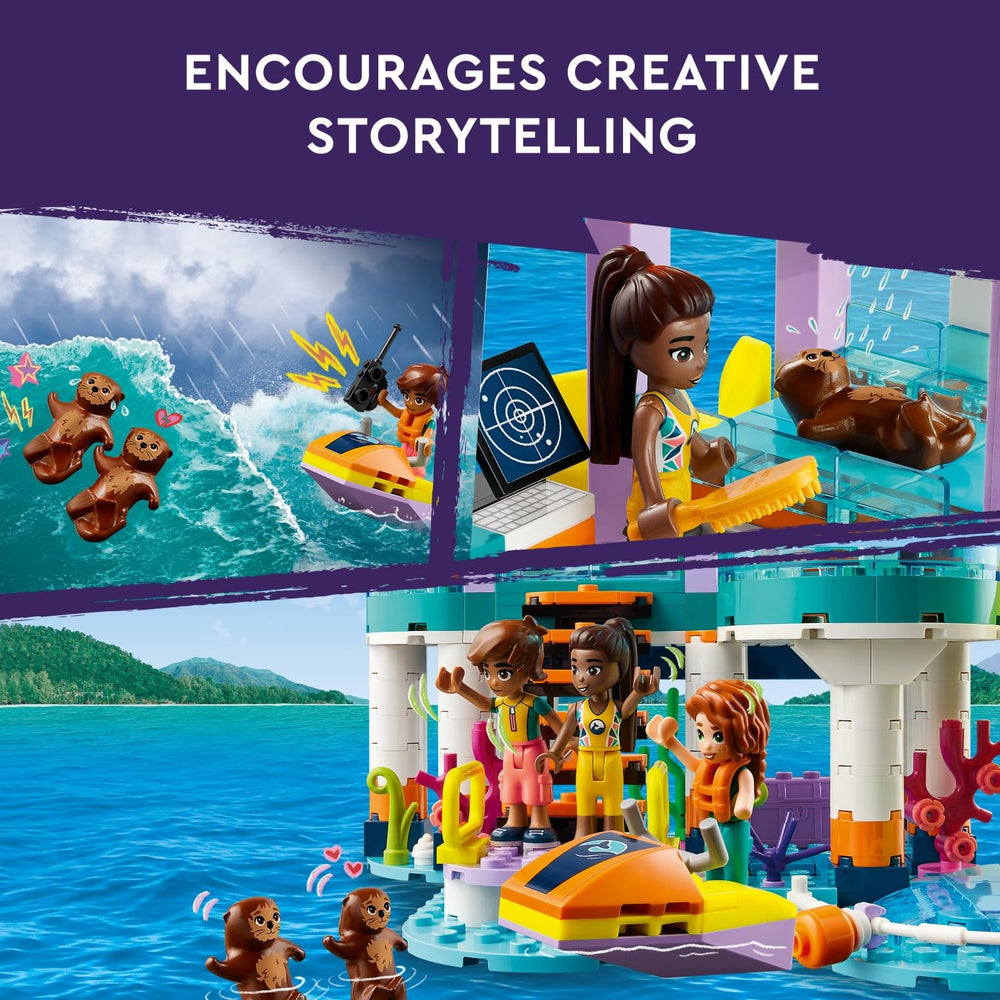 LEGO Friends Sea Rescue Center otters and sea life figures fuel storytelling