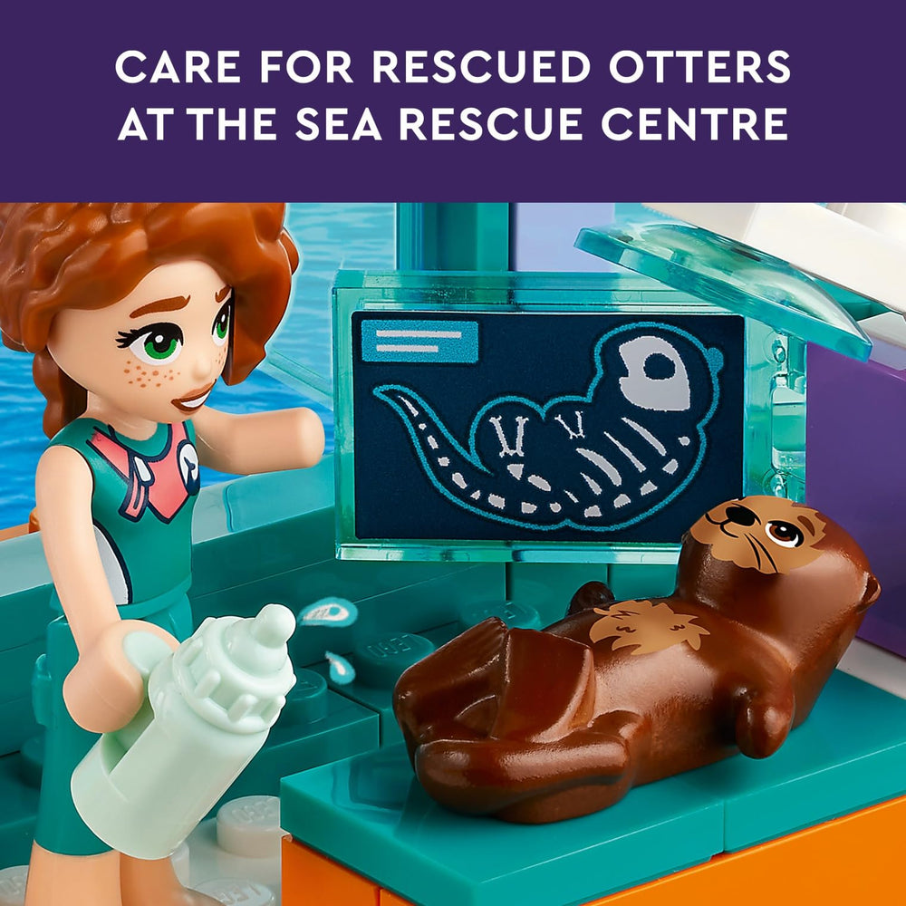 LEGO Friends Sea Rescue Center vet area for caring otters and education play