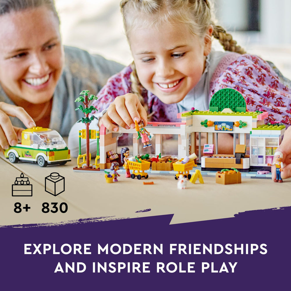 LEGO Friends shopping trolleys with storage area support teamwork during busy trips.