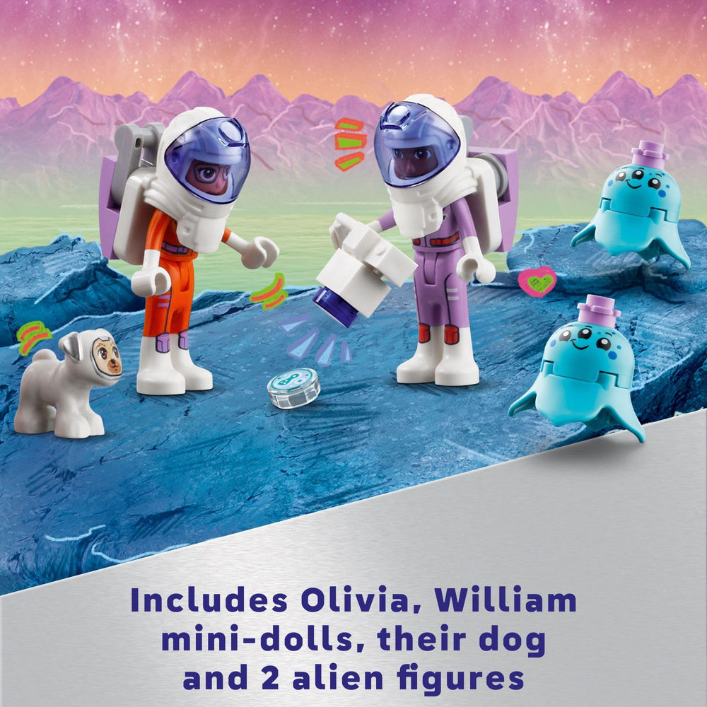 LEGO Friends Space Research Rover fold-down beds create cozy crew rest spots.