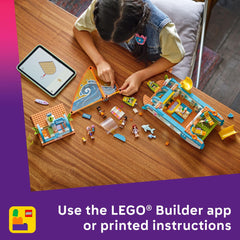 LEGO Friends Travel Boat Adventure four sleeping beds support cozy storytelling after adventures.
