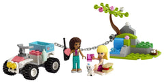 LEGO Friends two mini-doll figures and puppy inviting cooperative storytelling.