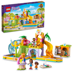 LEGO Friends Water Park 41720 swimming pool area inspires imaginative play and role play fun.