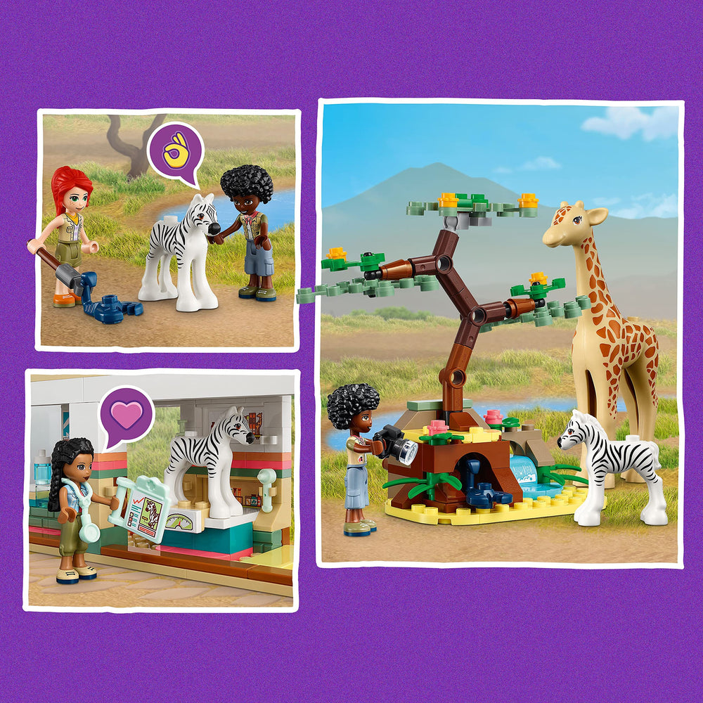 LEGO Friends Zebra figure adds safari animal play and caring scenarios to the set.