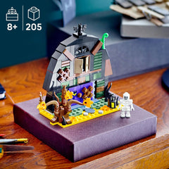 LEGO Halloween Barn 40721 interior scene sparks spooky storytelling and pretend adventures.