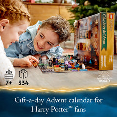 LEGO Harry Potter Advent Calendar 76404 minifigures lineup with iconic characters