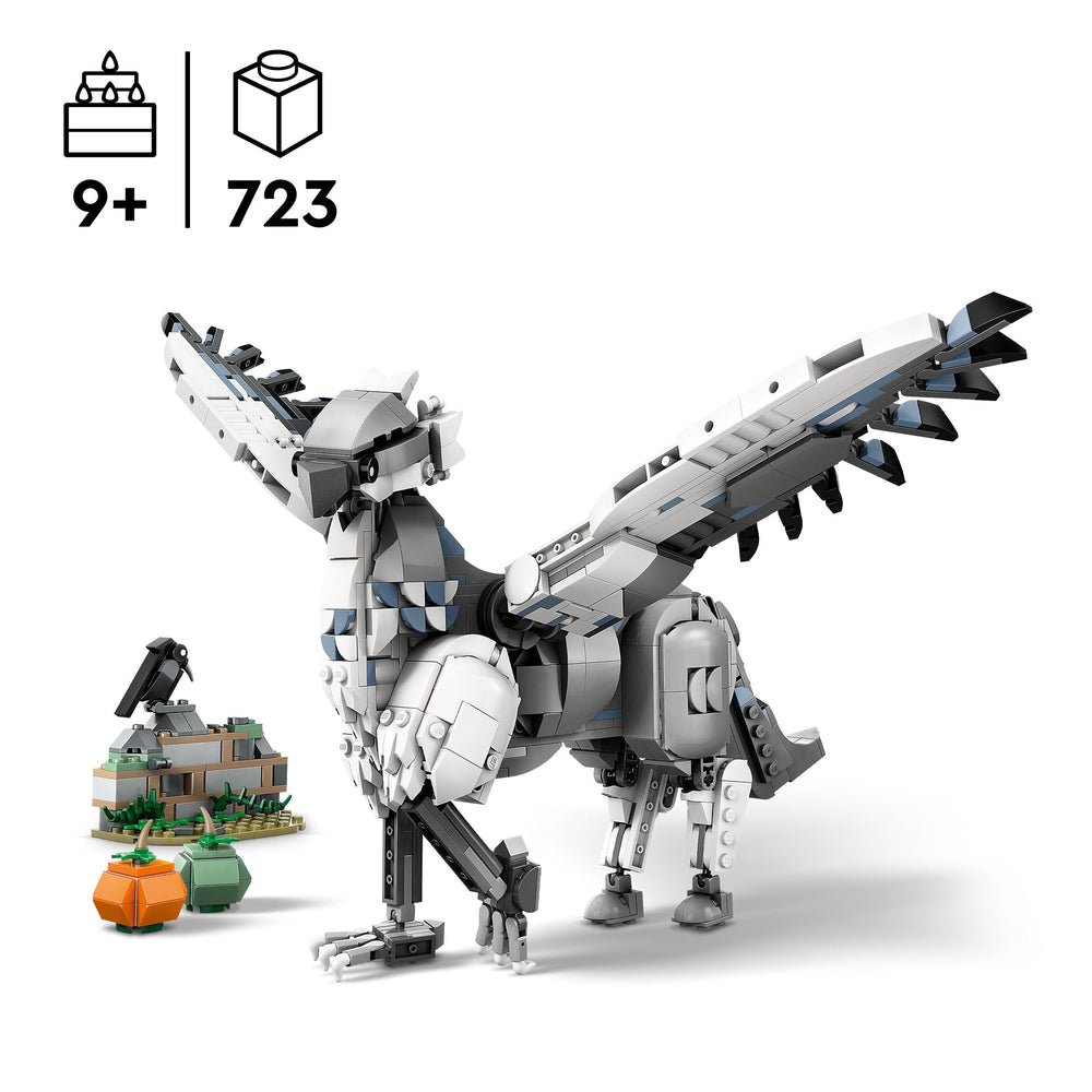 Buck hippogriff wings extended for a dynamic pose and play