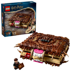 LEGO Harry Potter Chomping Monster Book of Monsters front view highlights collectible display and imaginative play
