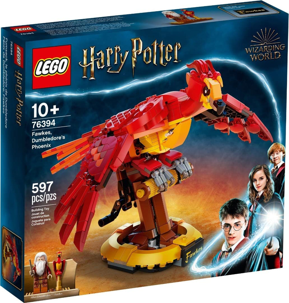 LEGO Harry Potter Fawkes phoenix figure for dynamic display and collection