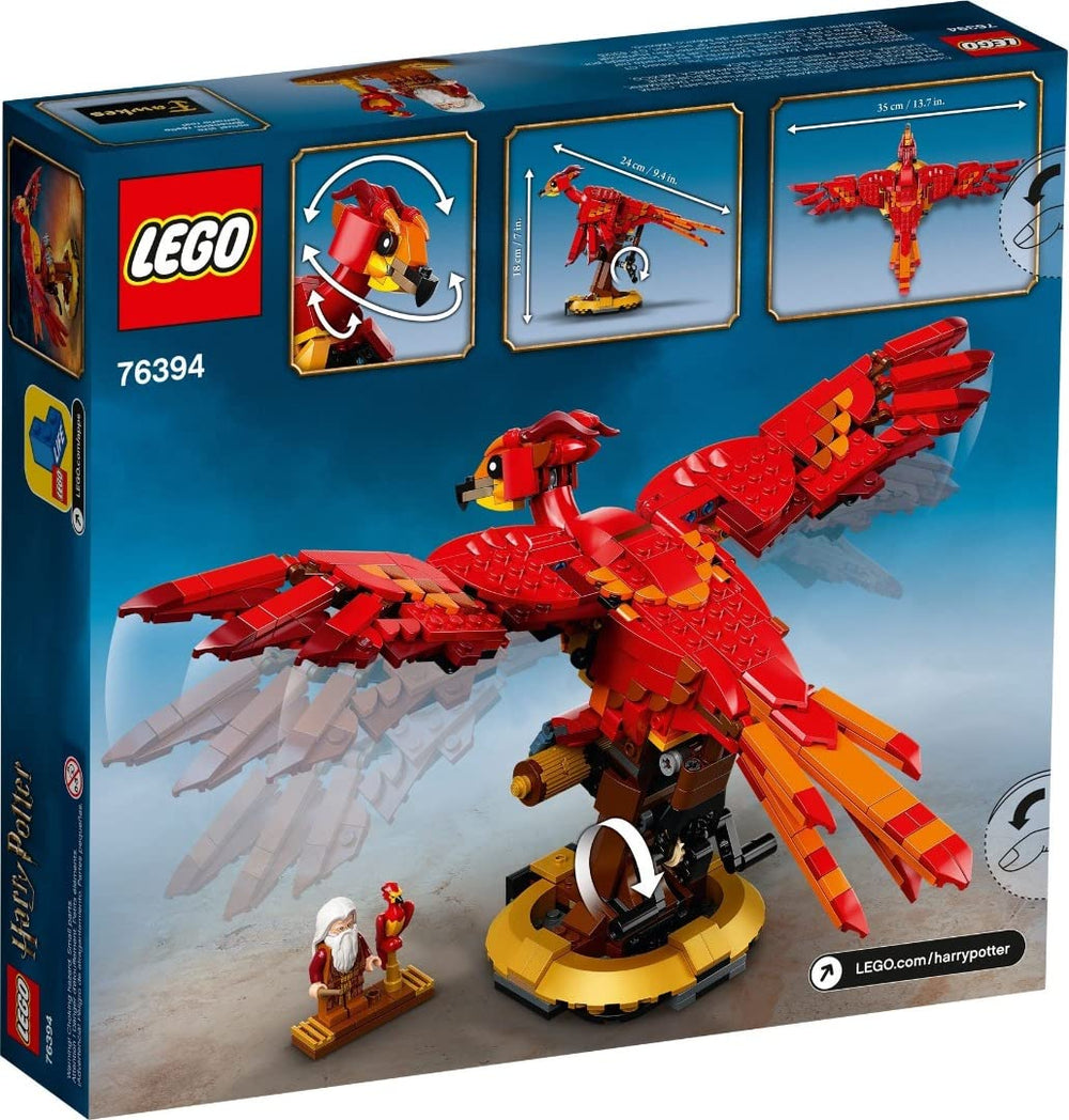 LEGO Harry Potter Fawkes wings mechanism enables lifelike fluttering