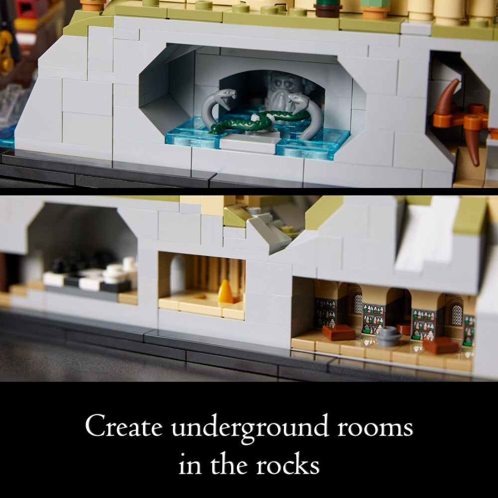 LEGO Harry Potter Hogwarts Boathouse and Black Lake scenery for shelves