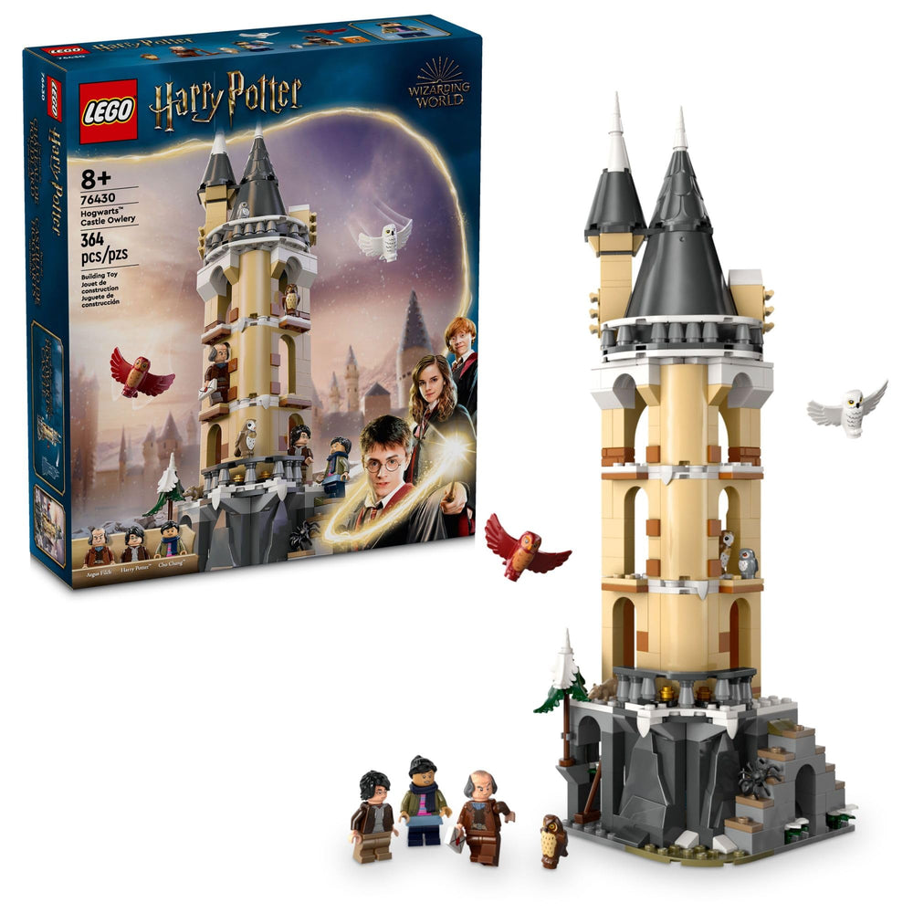 LEGO Harry Potter Owlery model with perches and display-ready owlery details.