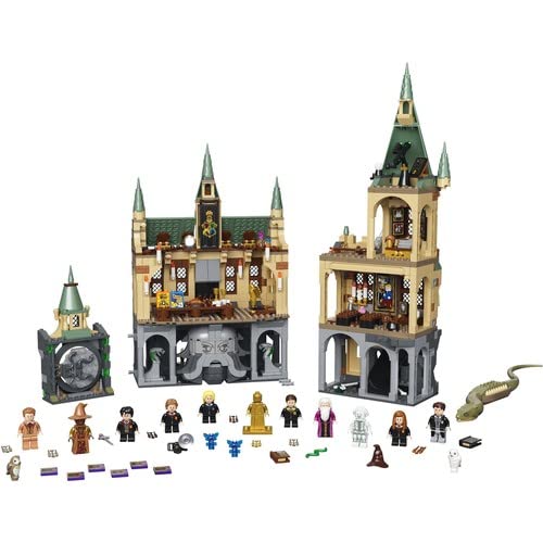 LEGO Harry Potter Hogwarts Chamber of Secrets hidden corridor reveals snake entrance for storytelling.