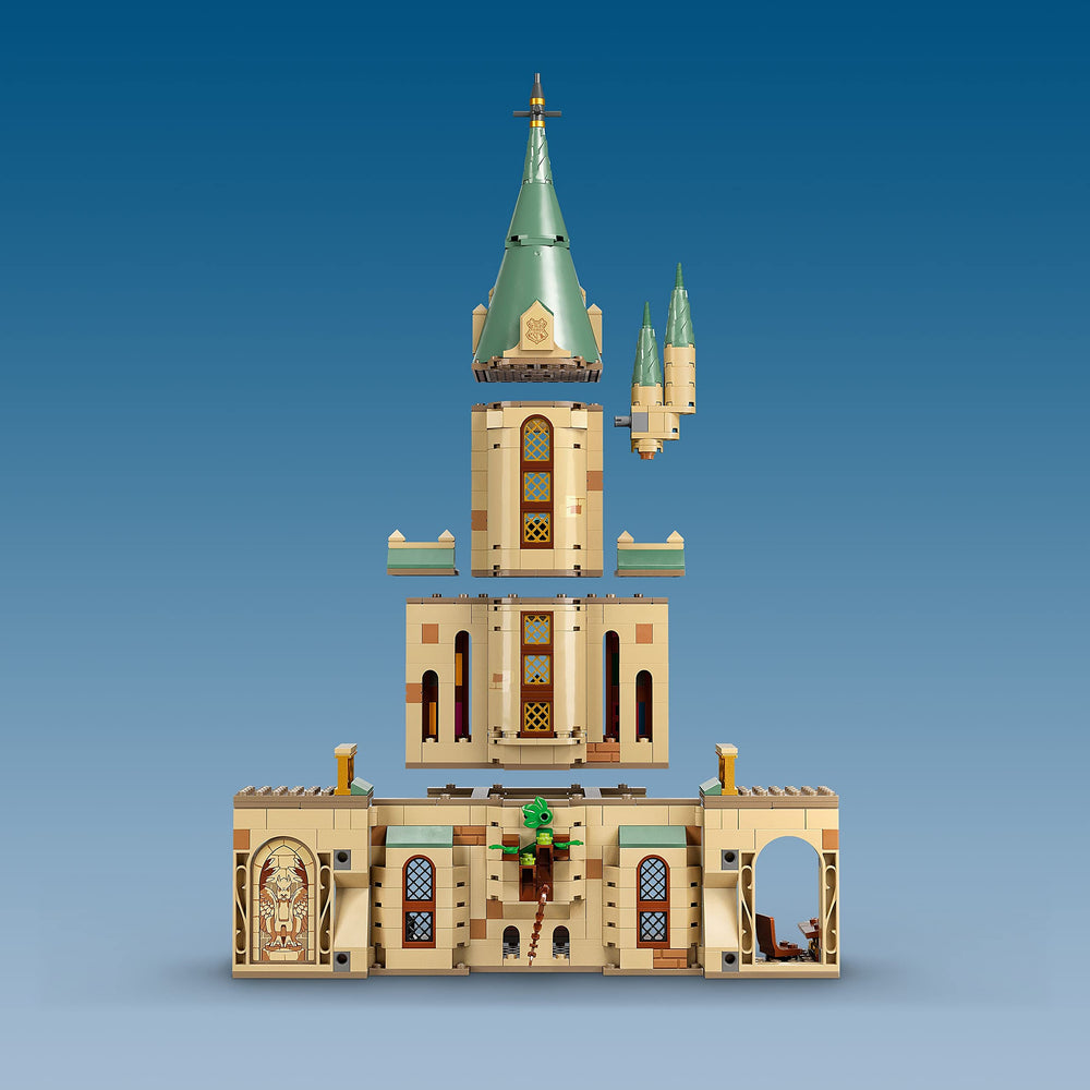 LEGO Harry Potter Dumbledore's Office minifigures and wizard cards boost collectable storytelling.