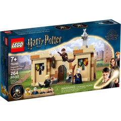 LEGO Harry Potter Hogwarts First Flying Lesson broom scene showcases dynamic flight-inspired play